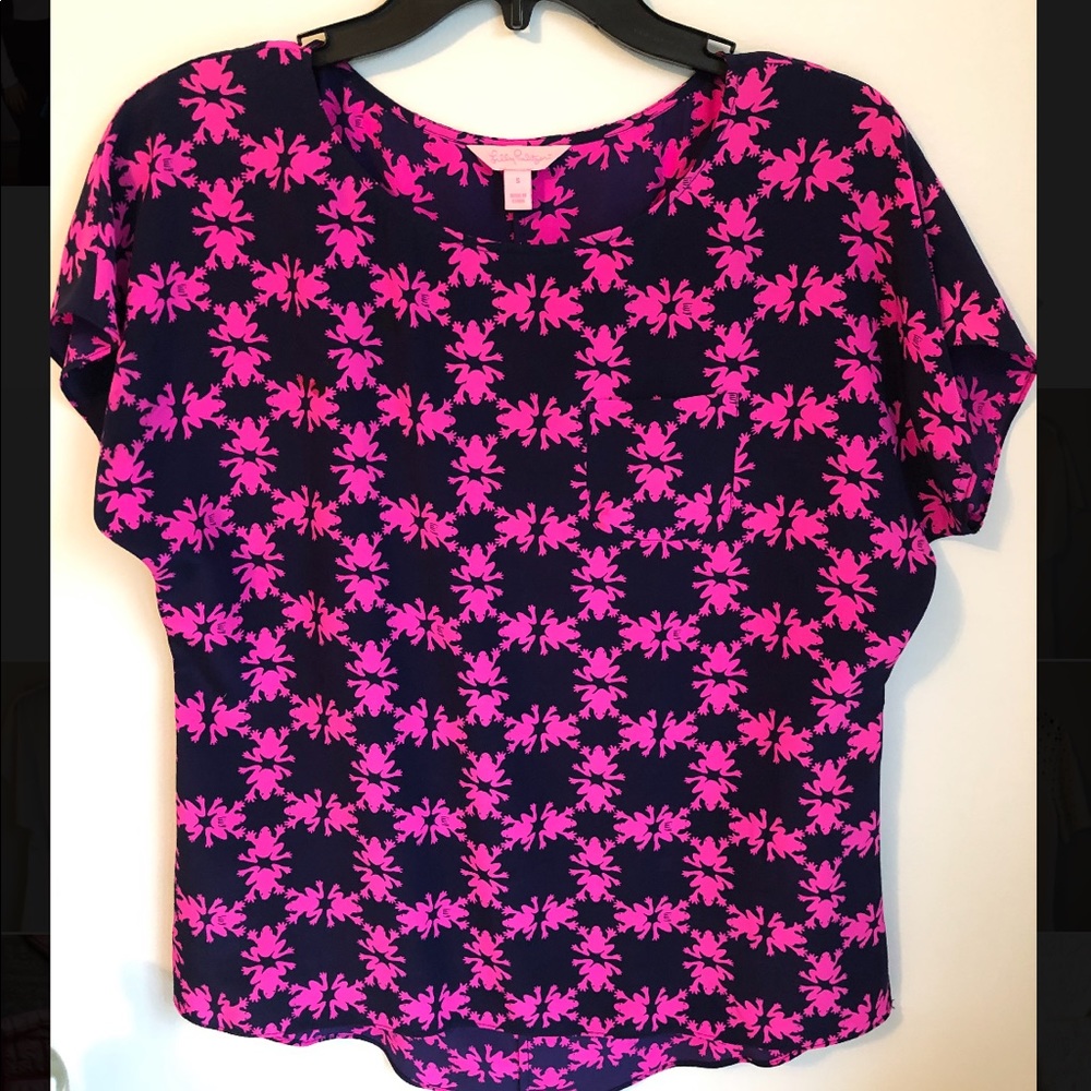 LILLY PULITZER Guava Get Hoppy Blouse